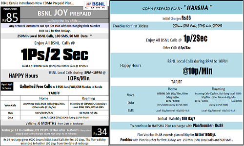 BSNL ನಿಂದ ಸಿಡಿಎಂಎ ಗ್ರಾಹಕರಿಗೆ ವಿಶೇಷ ಪ್ಲಾನ್ BSNL ನಿಂದ ಸಿಡಿಎಂಎ ಗ್ರಾಹಕರಿಗೆ ವಿಶೇಷ ಪ್ಲಾನ್