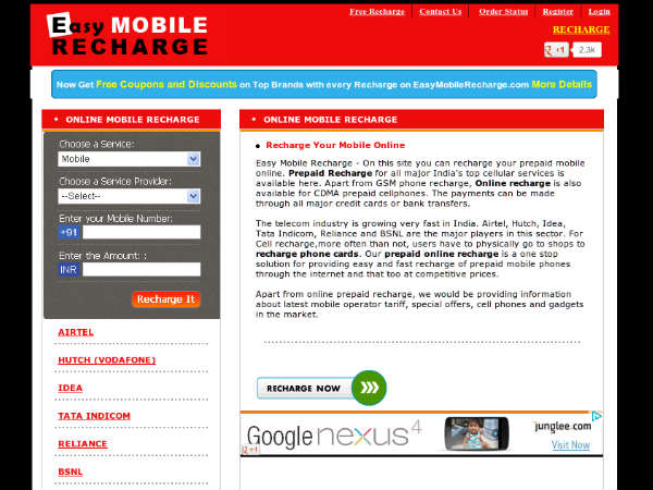 Easymobilerecharge.com