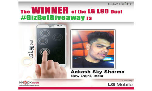 ಗಿಜ್ಬಾಟ್ ಗಿವ್ವೇನಲ್ಲಿ ಭಾಗವಹಿಸಿ: LG L90 ಡ್ಯುಯೆಲ್ ಅನ್ನು ಜಯಿಸಿ ಗಿಜ್ಬಾಟ್ ಗಿವ್ವೇನಲ್ಲಿ ಭಾಗವಹಿಸಿ: LG L90 ಡ್ಯುಯೆಲ್ ಅನ್ನು ಜಯಿಸಿ