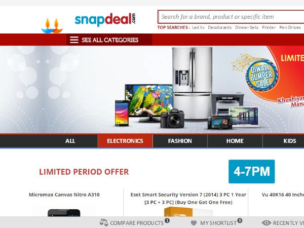 Snapdeal: Discounts, sales and offers to look for this Diwali 2014