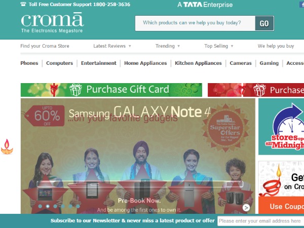 Croma: Discounts, sales and offers to look for this Diwali 2014