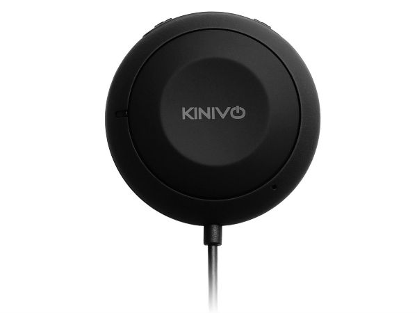 Kinivo BTC450 Bluetooth Hands-Free Car Kit for Cars with Aux Input Jack (3.5 mm) - supports aptX
