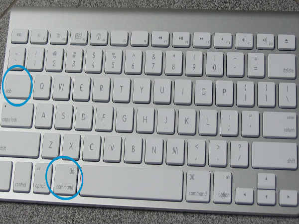 Shift + Tab