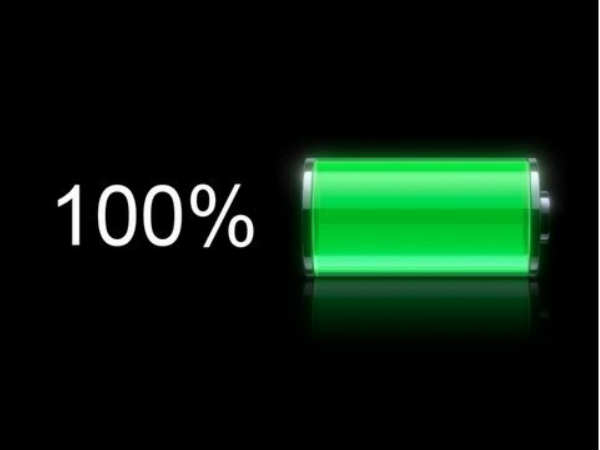 100 % ಬ್ಯಾಟರಿ ಚಾರ್ಜಿಂಗ್