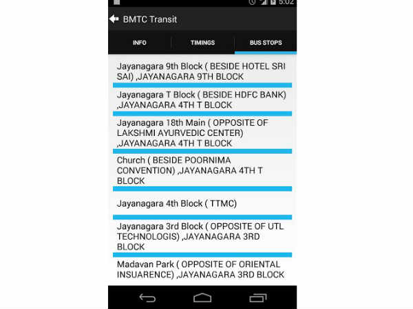ಹತ್ತಿರದ ಬಸ್ ನಿಲ್ದಾಣಗಳು