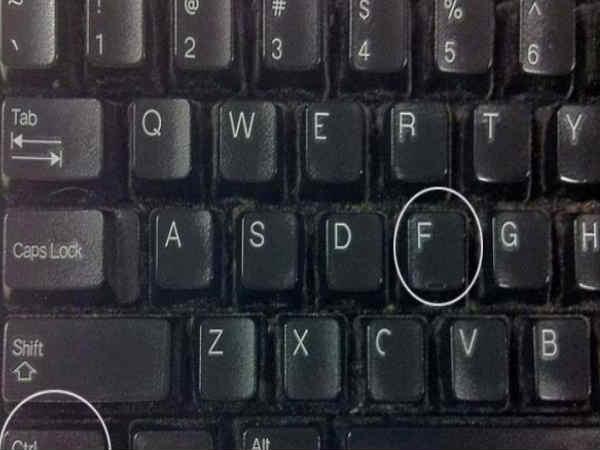 Ctrl + F