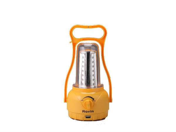 Ravin Rechargeable Emergency Light Solar Lantern with Built In USB Port for Phone Charging 4000 mAh (2.00 Watts)