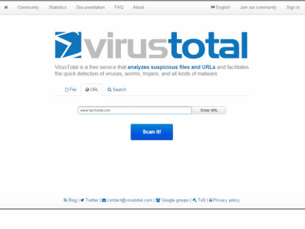 URL ಸ್ಕ್ಯಾನ್