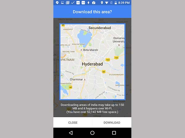 ಹಂತ 4: ಆಫ್ಲೈನ್ ಮ್ಯಾಪ್ ಡೌನ್ಲೋಡ್ ಮಾಡಿ