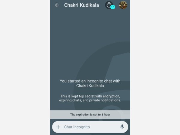 ಹಂತ 8ː ಅಜ್ಞಾತ ಮೋಡ್ (ಅಜ್ಞಾತ ಮೋಡ್)