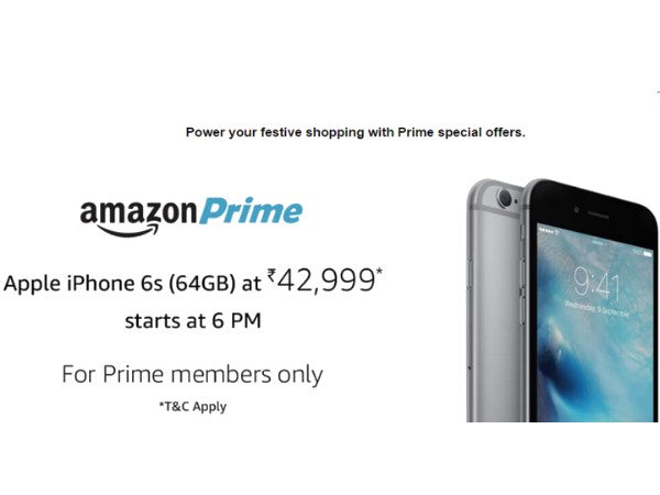 47,999 ರೂ ಬೆಲೆಯ  64GB 'ಐಫೋನ್ 6ಎಸ್' ಅನ್ನು 42,999 ರೂಗೆ ಖರೀದಿಸಿ!