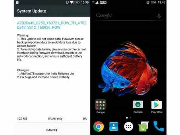 'ಲೆನೊವೋ ವೈಬ್ ಕೆ5 ನೋಟ್'ಗೆ VoLTE ಅಪ್‌ಡೇಟ್‌: ಜಿಯೋ ಸಿಮ್‌ ಸಪೋರ್ಟ್