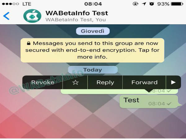 ವಾಟ್ಸ್‌ಆಪ್‌ನಲ್ಲಿ ಸೆಂಡ್ ಆದ ಮೆಸೇಜ್‌ಗಳನ್ನು ಡಿಲೀಟ್ ಮಾಡಬಹುದು!?