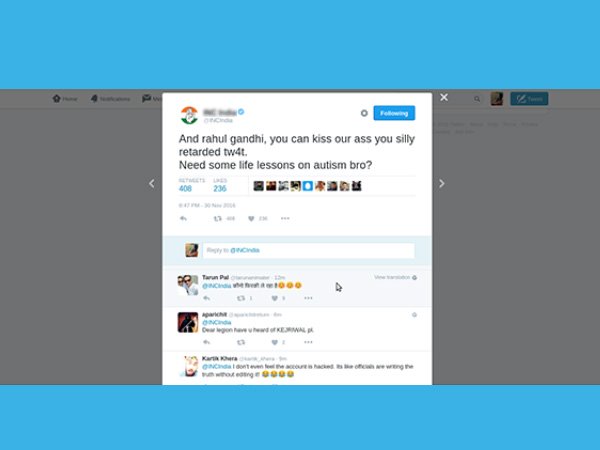 ಕಾಂಗ್ರೆಸ್‌, ರಾಹುಲ್ ಟ್ವಿಟರ್ ಹ್ಯಾಕ್ !!.ಖಾತೆ ಹ್ಯಾಕ್ ಆಗದಿರಲು ಹೀಗೆ ಮಾಡಿ?