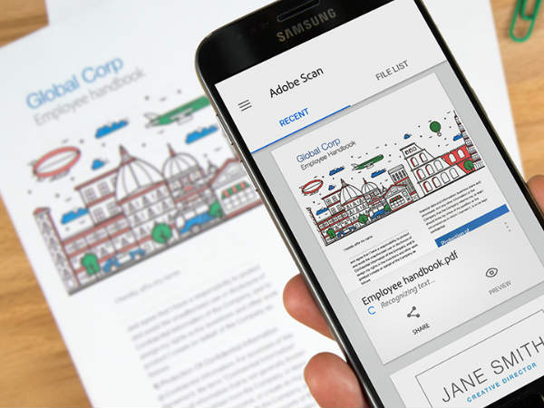 ಸ್ಮಾರ್ಟ್‌ಫೋನ್‌ನಲ್ಲಿ ಆಡೋಬ್ ಸ್ಕ್ಯಾನರ್ ಇದ್ರೆ ಸಾಕು