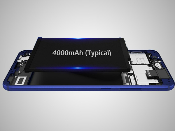 4000mAh ಬ್ಯಾಟರಿ: