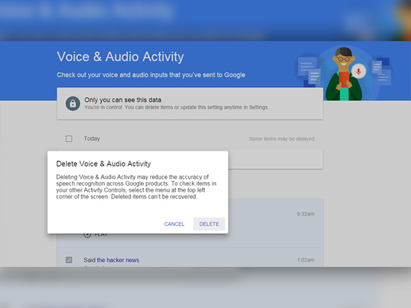 ನಿಮ್ಮ ಗೂಗಲ್ ವಾಯ್ಸ್ ಮತ್ತು ಆಡಿಯೋ ಆಕ್ಟಿವಿಟಿಯನ್ನು ಮ್ಯಾನೇಜ್ ಮಾಡುವುದು ಹೇಗೆ?