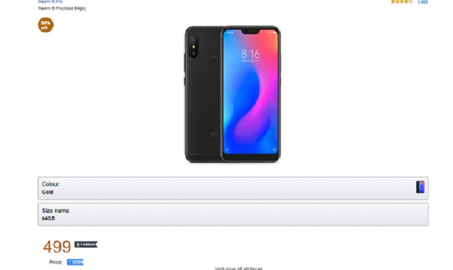 499ರೂ.ಗೆ ರೆಡ್ಮಿ 6 ಪ್ರೋ!..ವೆಬ್ಸೈಟ್ ತೆರೆಯುವ ಮುನ್ನ ಎಚ್ಚರ!! 499ರೂ.ಗೆ ರೆಡ್ಮಿ 6 ಪ್ರೋ!..ವೆಬ್ಸೈಟ್ ತೆರೆಯುವ ಮುನ್ನ ಎಚ್ಚರ!!