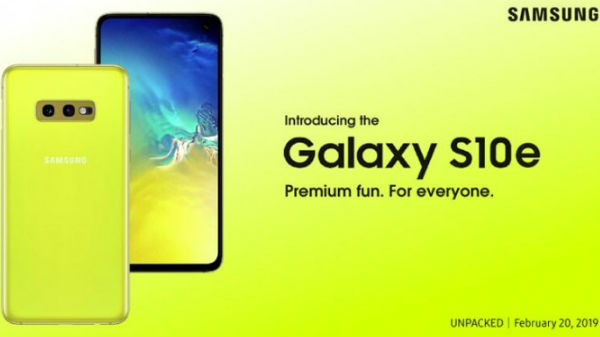 ಗ್ಯಾಲ್ಯಾಕ್ಸಿ S10e ರಿಲೀಸ್.! ಆಪಲ್‌ ನೊಂದಿಗೆ ಸ್ಪರ್ಧೆ ಕನ್‌ಫರ್ಮ್.!!