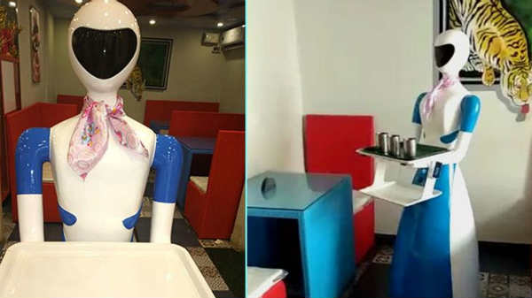 ಶಿವಮೊಗ್ಗದ ಈ ಹೋಟೆಲ್‌ನಲ್ಲಿ ರೊಬೋಟ್ ಸಪ್ಲೈಯರ್‌ ಆಗಿದೆ.!