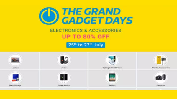 ಭರ್ಜರಿ ಡಿಸ್ಕೌಂಟ್ : ಫ್ಲಿಪ್‌ಕಾರ್ಟ್‌ನ 'ಗ್ರ್ಯಾಂಡ್ ಗ್ಯಾಜೆಟ್‌ ಡೇಸ್' ಶುರು!