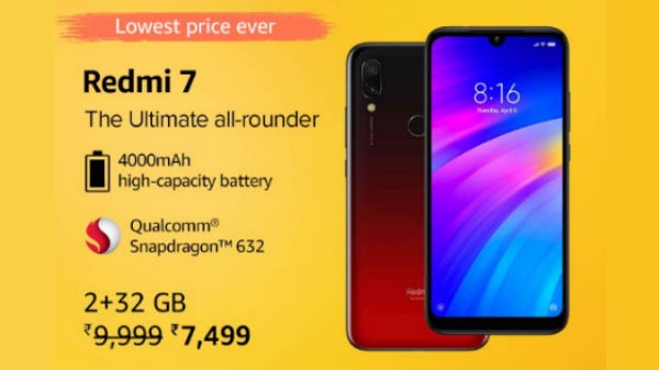ರೆಡ್ಮಿ 7 ಗೆ 25% ರಿಯಾಯಿತಿ