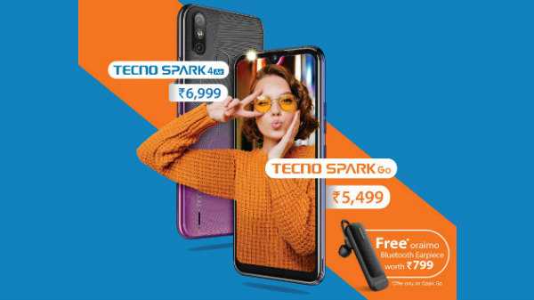 TECNO Spark Go (Free Bluetooth Headset Worth Rs. 799)