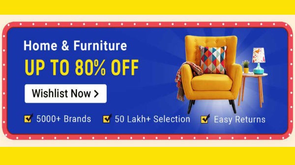 ಮನೆಬಳಕೆ ವಸ್ತುಗಳು ಮತ್ತು ಪೀಠೋಪಕರಣಗಳಿಗೆ 80% ದ ವರೆಗೆ ರಿಯಾಯಿತಿ