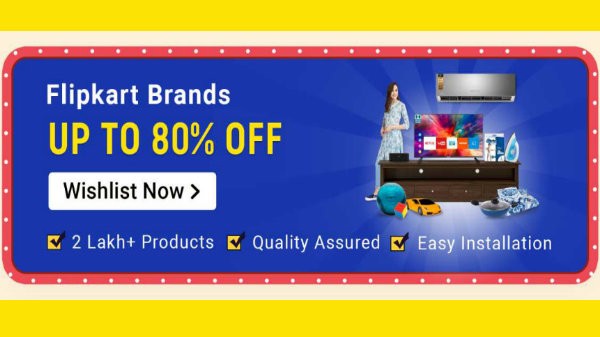ಫ್ಲಿಪ್ ಕಾರ್ಟ್ ಬ್ರ್ಯಾಂಡ್ ಗೆ 80% ರಿಯಾಯಿತಿ