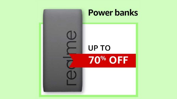 ಪವರ್ ಬ್ಯಾಂಕ್ ಗಳಿಗೆ 70% ರಿಯಾಯಿತಿ