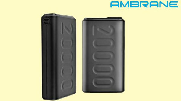 ಆಂಬ್ರೇನ್ 20000mAh ಪವರ್ ಬ್ಯಾಂಕ್ (ಸ್ಟೈಲೋ -20 ಕೆ)