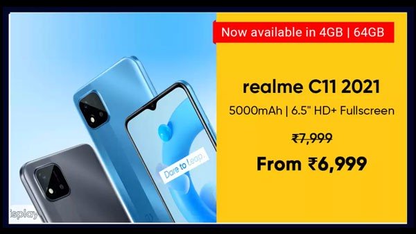 ರಿಯಲ್ಮೆ C11 2021 (ಕೂಲ್ ಬ್ಲೂ, 32 GB) (2 GB RAM)
