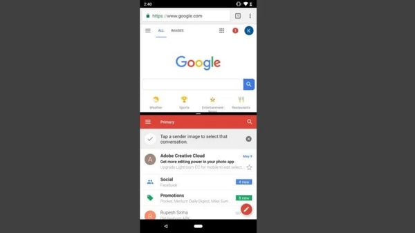 ಮೊಬೈಲ್‌ನಲ್ಲಿ ಒಂದೇ ಬಾರಿಗೆ ಎರಡು ಆಪ್‌ ಓಪನ್‌ ಮಾಡಲು ಈ ಕ್ರಮ ಅನುಸರಿಸಿ!       