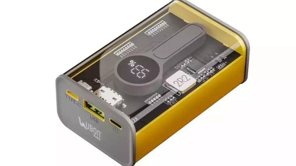 Ubon PB-X35 ಟ್ರಾನ್ಸ್ಪರೆಂಟ್ ಪವರ್ ಬ್ಯಾಂಕ್‌ ಲಾಂಚ್‌! 