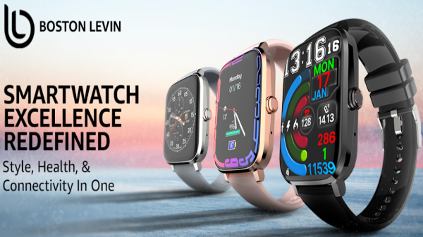 ಬೋಸ್ಟನ್ ಲೆವಿನ್ ಇನ್ಫಿನಿಟಿ ಸ್ಮಾರ್ಟ್‌ವಾಚ್‌ ಲಾಂಚ್‌; ಅಮೋಲೆಡ್‌ ಡಿಸ್ಪ್ಲೇ...