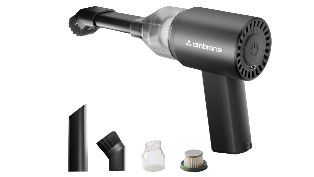 Ambrane MiniVac 01 portable cordless vacuum cleaner with 3200 RPM speed